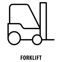 Wall Mural - Forklift Icon simple and easy to edit for your design elements
