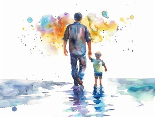 Wall Mural - parent and child