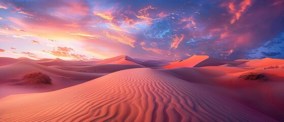 Wall Mural - Desert Dunes at Sunset.