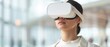 © Purichaya - Person in a museum with VR goggles, highlighting the immersive and interactive possibilities of modern technology in art spaces