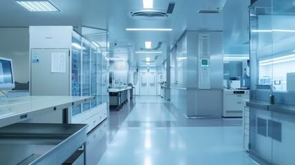 Semiconductor design and testing equipment in a modern research facility