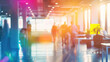 © DELstudio - People walking on rainbow colors office space, motion blur effect, LGBT pride gender equality concept