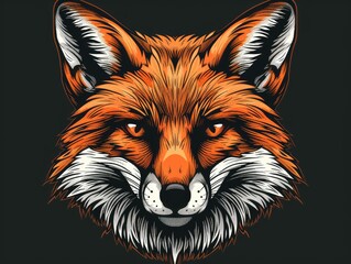 Sticker - red fox cartoon