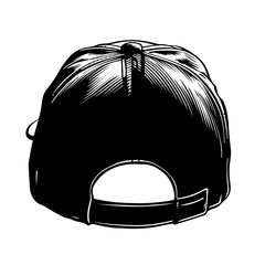 Sticker - Baseball Cap Back View