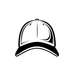 Sticker - Baseball Cap Front View