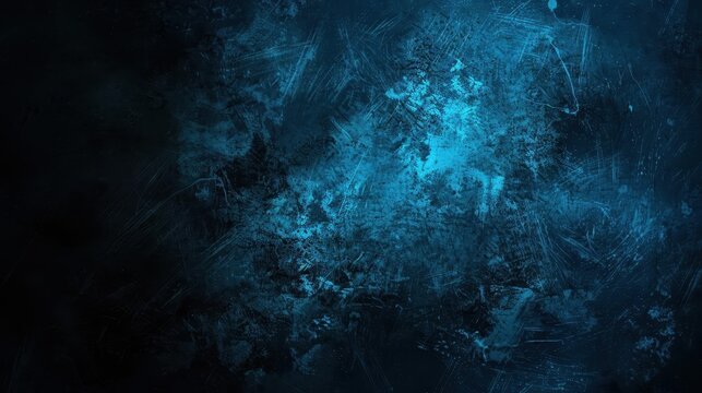 grungy black and blue gradient background with rough texture and bright glow abstract digital art