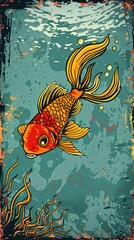 Sticker - fish in the water