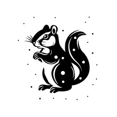 Sticker - Squirrel In Snow