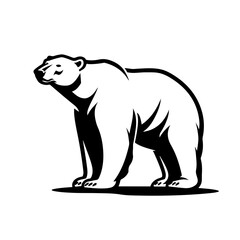 Sticker - Standing Polar Bear On Feet