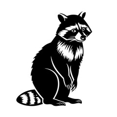 Poster - Standing Raccoon