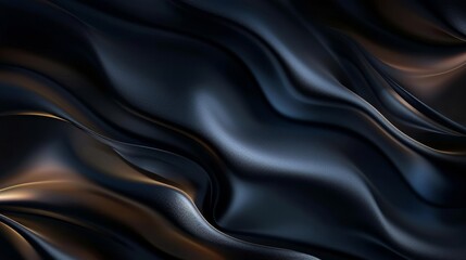 Wall Mural - Smooth gradients metallic reflections blurred patterns