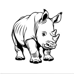 Sticker - Baby Rhino