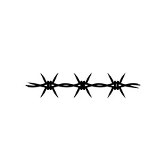 Wall Mural - Barbed Wire Fence