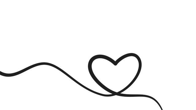 lineart drawing heart background. line art love sign. simple heart line art drawing. Hearts Continuous One Line Drawing. love heart lineart background. heart doodle line art drawing. love doodle.