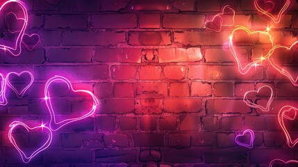 Wall Mural - background with heart