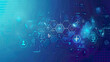© InfinitiDesigns - Abstract medical technology background flat icons and symbols conceptual design for healthcare innovation blue gradient sleek and professional layout
