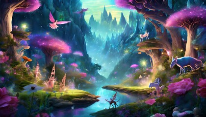 Wall Mural - fairy tale forest