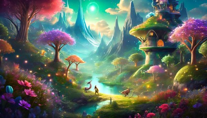 Wall Mural - fairy tale forest