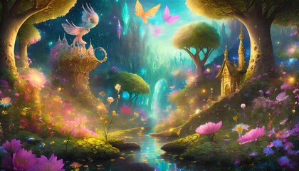 Wall Mural - fairy tale forest