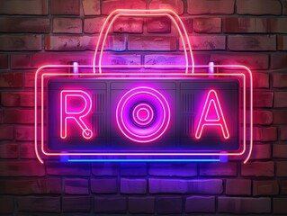 Wall Mural - neon sign