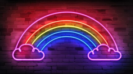 Poster - rainbow in the night