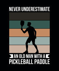 Wall Mural - Pickleball t-shirt design