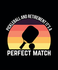 Wall Mural - Pickleball t-shirt design