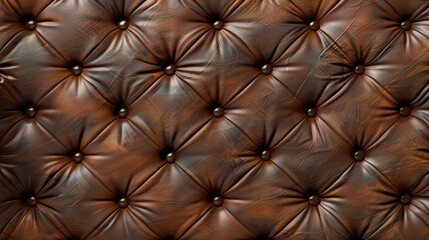 Wall Mural - Texture background of a leather sofa in brown