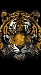 Poster - white tiger head