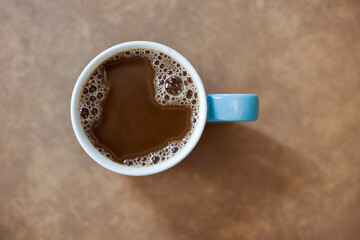 cup of coffee on a table