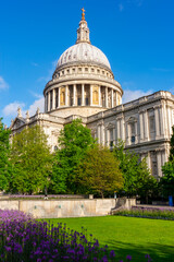 Poster - St. Paul's cathedral in spring, London, UK