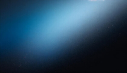 Poster - dark minimalistic gradient black and blue background with copy space, abstract texture, banner