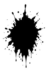 Wall Mural - Abstract black ink splash vector illustration for creative designs and art projects