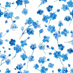 Wall Mural - Hand drawn spring flower seamless pattern for wrapping paper, wallpaper, fabric, texture and other applications.