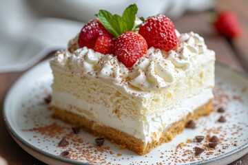 Poster - New Tres Leches cake served