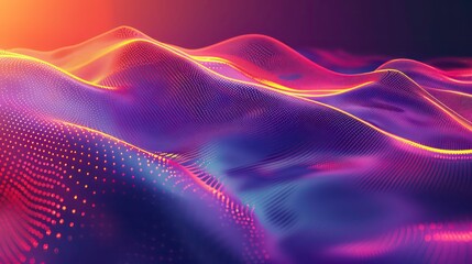 Poster - digital background for tech, ai, data, audio, graphics, and more. generative ai