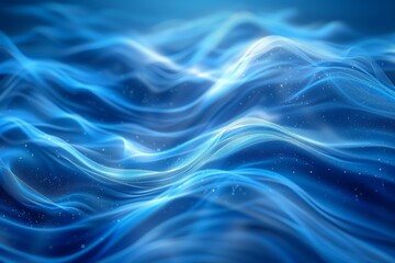 Abstract Blue Ocean Waves