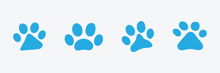 cat paw vector