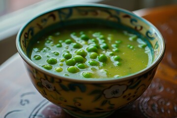 Poster - Pea soup in dish