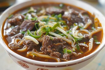 Wall Mural - Taiwanese famous beef noodle snack
