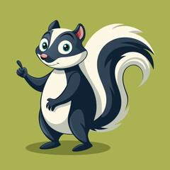 Sticker - cartoon squirrel