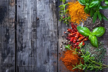 Wall Mural - Colorful spices for cooking