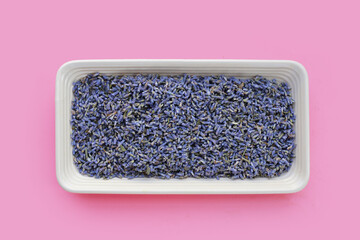 Wall Mural - Dried lavender buds for brewing a herbal tea