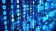 © SazzadurRahaman - Futuristic background with digital code and moving optical light trails generative ai image
