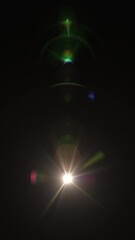 Wall Mural - intense light shining and moving in a continuous loop. white, red, blue and green colors. iris and b