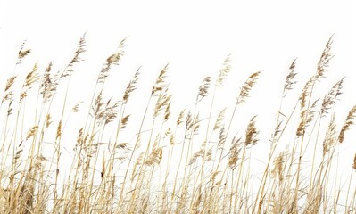 Naklejka na meble Golden Harvest: Field of Tall Grass Amidst Sunset