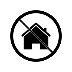 Sticker - No house