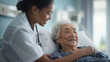 © Ramses - Young caregiver with senior woman .  Home health care service