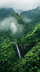 Wall Mural - Background of Landscape. Real Photography of Mount Ranges in Spring