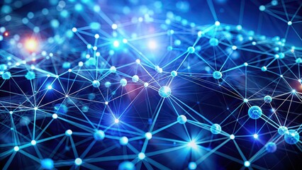 Abstract digital connections with data and blockchain technology , technology, connectivity, digital, network, blockchain, abstract, information, data, security, encryption, networking